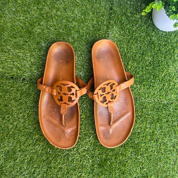 Tory Burch Miller Cloud🍂🍁aged Camello size 9 womens. gently used - Picture 9 of 16